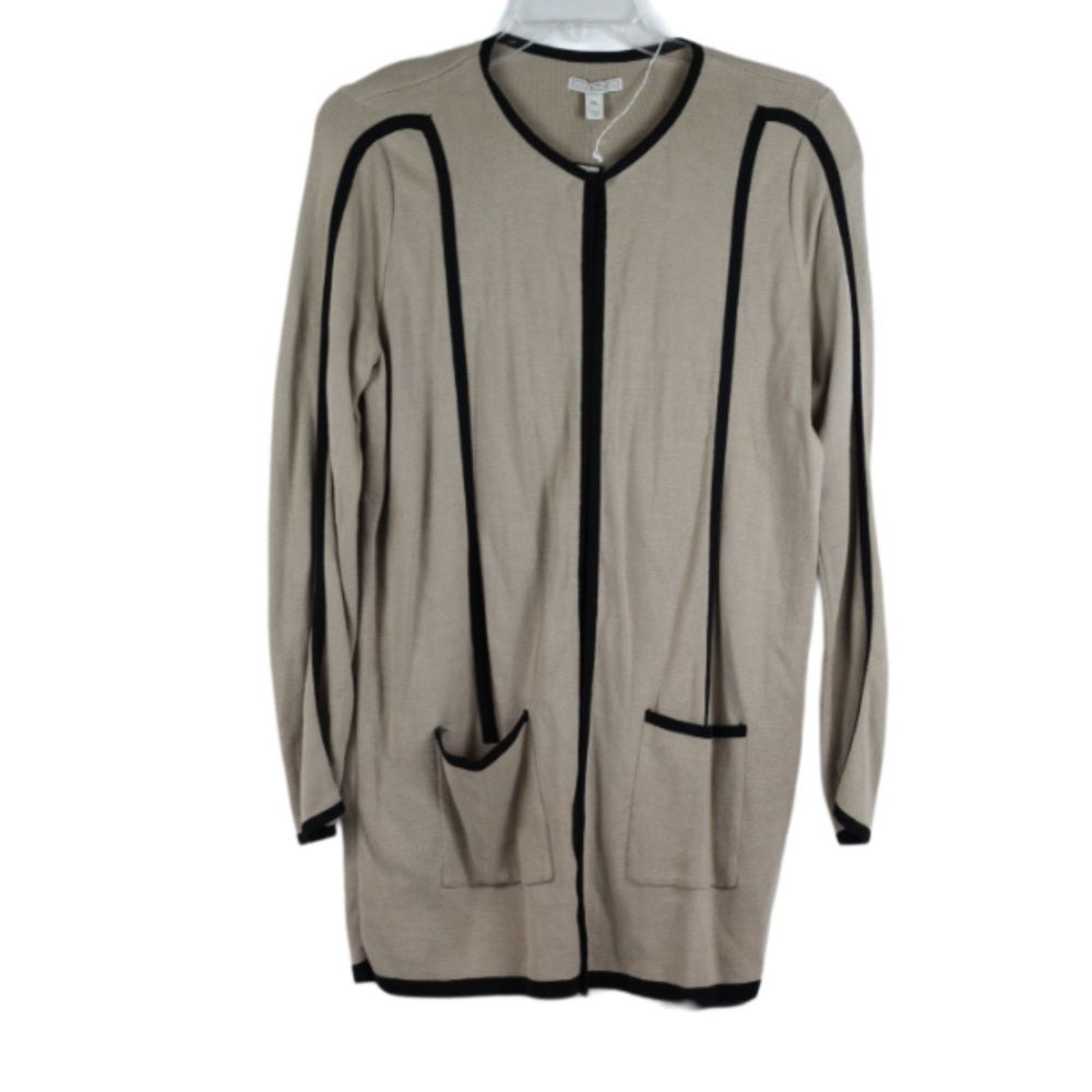 Dana Buchman Brown Women's Cardigan Sweater Open Front XL 019
